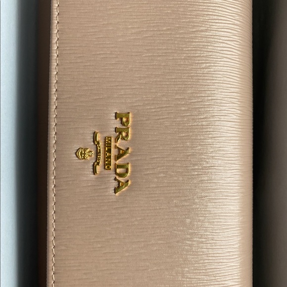 Prada Vitello Move Continental Flap Wallet Cammeo - Picture 2 of 8